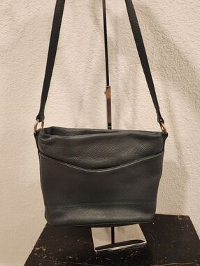 Corder London Ada Pebbled Leather Messenger Bag
